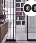 Nylon U Groove Sliding Door Pulley Wheel 1.18 Inch Low Noise Barn Door Rollers for cabinet or shower door installation.