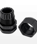 Rugged Waterproof Adjustable Cable Glands 3 To 6.5 Mm Nylon With Gaskets And Seals Quarter Inch NPT Waterproof Joiners For Indoor Outdoor Use Pack Of 50 Beefy Build