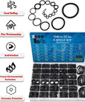 Pro Grade All In One O Ring Kit With 1540 Pieces, 32 Sizes, Metric Nitrile Rubber Seals Set Including 4 Pick Tools displayed in open box