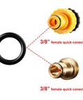 Replacement O Ring Kit For Pressure Washers And Quick Connect Couplers, 50 Pieces In Two Sizes For One Quarter Inch And Three Eighths Inch, M22 Connection, Leak Proof Seals For Faucets Pipes Showers And More showing 3/8" connectors and O-ring