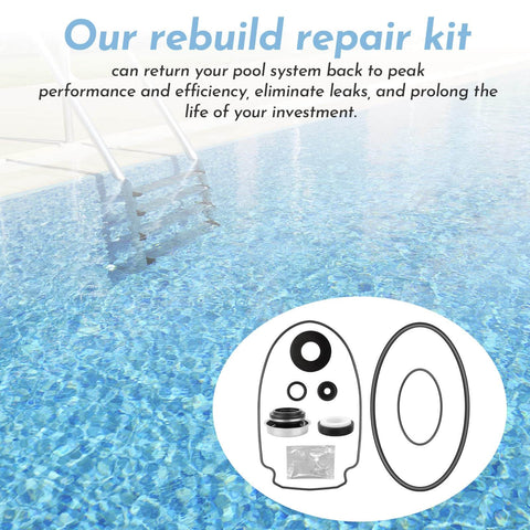 All In One O Ring Rebuild Kit For WhisperFlo And IntelliFlo Pool Pumps With Seal Gasket Set Drain Plug Lid Diffuser O Rings Impeller Gasket PS 1000 Shaft Seal Fits Pumps Built 2008 Onward and pool water background