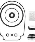 All-In-One O-Ring Rebuild Repair Kit For Whisperflo IntelliFlo Pool Pumps Built 2008 And Later Including Seal Gasket, Impeller Gasket, PS-1000 Shaft Seal, Drain Plug, Lid, Diffuser O-Rings And Pump Seal Set with visible rings and seals