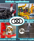 Applications of All In One Rubber Washer And O Ring Kit 780 Piece Assortment With 18 O Ring Sizes And 14 Washer Sizes in various settings