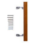 Oak Sliding Patio Door Inside Handle Set Wood And Aluminum Grey Handle Only For One And One Quarter Inch Thick Doors