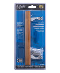 Oak Sliding Patio Door Inside Handle Set Wood And Aluminum Grey Handle Only For One And One Quarter Inch Thick Doors in package