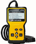 Front view of OBD2 Scanner Code Reader With DTC Library For All OBD II Protocols Since 1996 CAN Diagnostic Tool Reads And Erases Codes