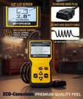Image showing OBD2 Scanner Code Reader With DTC Library For All OBD II Protocols Since 1996 CAN Diagnostic Tool in workshop.