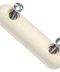 Oblong Rubber Bumpers With Screws Set Of Eight, Half Inch Diameter, Two Point Two Inch Length, Zinc Plated Finish for rust resistance