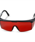 Red OD4Plus Laser Safety Glasses 190nm-550nm For 405/445/450/520/532nm ANSI Z87.1 front view