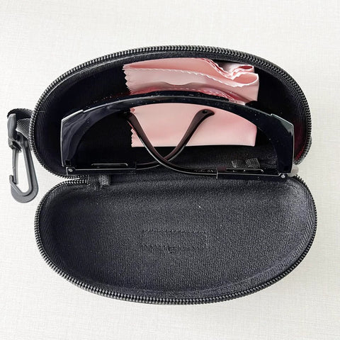 OD4Plus Laser Safety Glasses 190nm-550nm For 405/445/450/520/532nm ANSI Z87.1 in black case with cleaning cloth