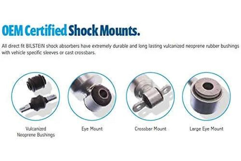 Bilstein B8 5100 Monotube Shock Absorber Direct Fit For Lifted Trucks And SUVs Off Road Ready Upgrade components diagram