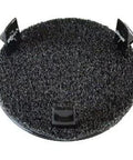 Cover Close Out OEM Part 68254145AA circular cap for Chrysler Dodge Jeep, top view with textured surface and mounting clips