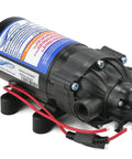 OEM Everflo 2.2 GPM, 12 Volt, 70 PSI, Diaphragm Pump EF2200 with visible wiring and NPT ports, front view