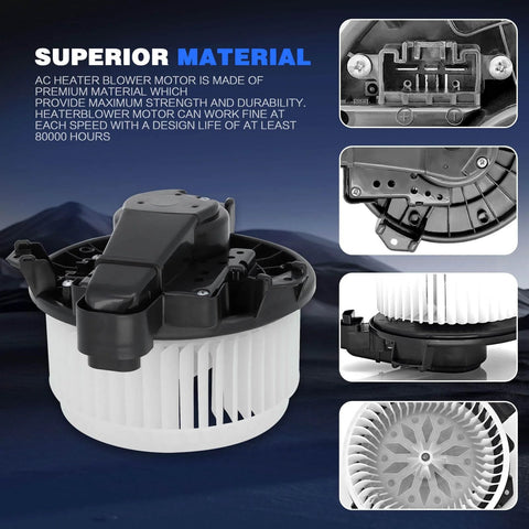 OEM Replacement HVAC Blower Motor For Toyota Camry 2007 2008 2009 2010 2011 2012 2013 2014 2015 2016 2017 2018 4Runner Avalon Highlander Venza Tundra And Lexus 2005 2018 Direct Fit OE Replacement 700215 871030E040 87103 0C040 87103 0E040 product details