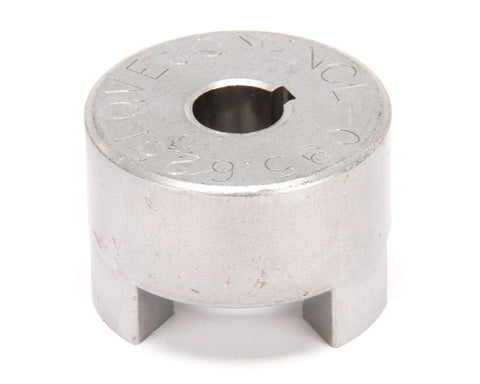 Coupling L-095 5/8 Go-To OEM Replacement Part For Jade Ovens And Commercial Kitchen Equipment, top view of round metal component.