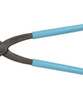Oetiker 141 Series Pincer Straight Jaw Manual Closing Tool Forged Steel Lightweight for ear clamps, blue handles, side view