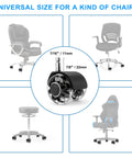 5-Pack Office Chair Caster Wheels Heavy-Duty Low Noise for Hardwood Floors and Carpet universal size for chairs