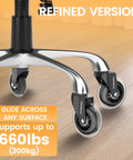 3 Inch Office Chair Wheels Replacement Casters For Carpet And Hard Floors 7-16 Inch Diameter And 7-8 Inch Stem Length