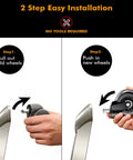 Installation of Five Pack Office Chair Wheels 3 Inch Heavy Duty Replacement Casters with 11mm Stem showing step-by-step