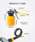 Oil Can Pump Oiler For Automotive Maintenance And Mechanical Repair A Long Flex Spout Squirt Bottle Hand Pump with size details