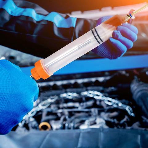500cc Fluid Extractor For Automotive Use Manual Oil Transfer Pump Syringe For Gasoline Power Steering And Hydraulic Fluids.