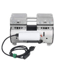 Oil Free 6 CFM Vacuum Pump 110V 780W Quiet High Vacuum Piston Compressor with US Plug shown front view.
