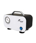 Oil Free Diaphragm Lab Vacuum Pump Portable For Filtration With Ten Liters Per Minute Capacity And Rubber Tube 110 To 220 Volt Universal Power Supply