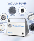 Oil Free Diaphragm Vacuum Pump For Liquid Filtration With 15 L Per Minute Flow Rate Dual Pressure Modes Portable Hose Kit