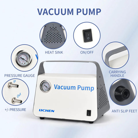 Oil Free Diaphragm Vacuum Pump For Liquid Filtration With 15 L Per Minute Flow Rate Dual Pressure Modes Portable Hose Kit