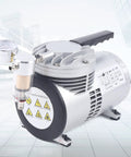 Oil Free Diaphragm Vacuum Pump For Food Packaging And Handicrafts With Air Flow 20 To 23 Liters Per Minute, side view.