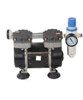 Oil Free Lab Vacuum Pump Two Stage 50 Liter Per Minute Quiet Oilless Medical Grade 110V HZW 165 front view