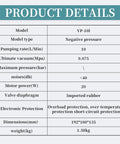 Oil Free Lab Vacuum Pump With Diaphragm Technology For Laboratory Filtration And Negative Pressure, 10 Liters Per Minute, product details