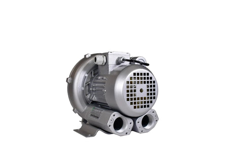 Compact, oil free regenerative blower provides high airflow at low pressure for industrial air handling, 0.67 HP, 220V, 57 CFM