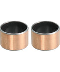 Two Piece Sleeve Bearings Set One Inch Bore, One And One Eighth Inch Outer Diameter, Three Quarter Inch Length Self Lubricating Oil Free