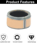 Oil Free Sleeve Bearings 10 Pcs 6mm Bore 8mm OD 4mm Length, carbon steel base, bronze sintered, composite coating