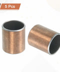 Five Pack Sleeve Bearings With Three Quarters Inch Bore And Seven Eighths Inch Outer Diameter One Inch Length Self Lubricating Oilless Bushings