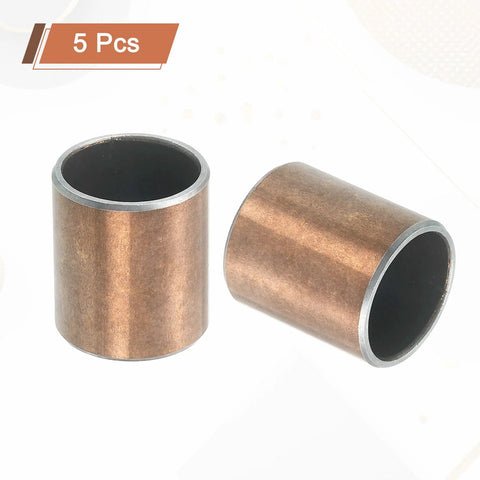Five Pack Sleeve Bearings With Three Quarters Inch Bore And Seven Eighths Inch Outer Diameter One Inch Length Self Lubricating Oilless Bushings