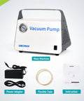 Oil Free Lab Vacuum Pump Diaphragm Filtration System Lachoi Portable 15 L Per Min Flow Rate Dual Pressure with included accessories