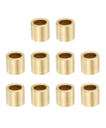 Oil Impregnated Sintered Bronze Sleeve Bearing Bushing For 8mm ID By 12mm OD By 10mm Length Self Lubricating 10 Pack