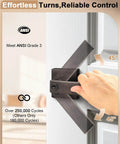Demonstration of Two Pack Square Keyed Alike Entry Door Levers In Oil Rubbed Bronze for right or left-handed use on a door.