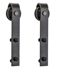 Oil-Rubbed Bronze Door Strap Hanger Pair For Sliding Door Track Kits With Installation Hardware Includes Two Hangers