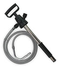 Oil Safe Premium Pump, Black, Hand Held, Ratio 1to 1 - 102301, showing black handle and silver extension with hose for oil transfer