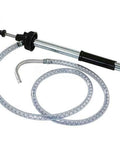 Oil Safe Standard Pump - General Purpose with coiled transparent hose and quick-connect feature for fluid dispensing