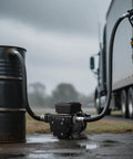 Workhorse 16 GPM Oil Transfer Pump For Diesel Kerosene Biodiesel From VEVOR 110V AC Electric Fuel Transfer Pump shown in use