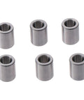 Oilless Bushing 6 Pcs Silver High Stiffness Chrome Steel Sleeve Bearings Low Noise Plain Bearings