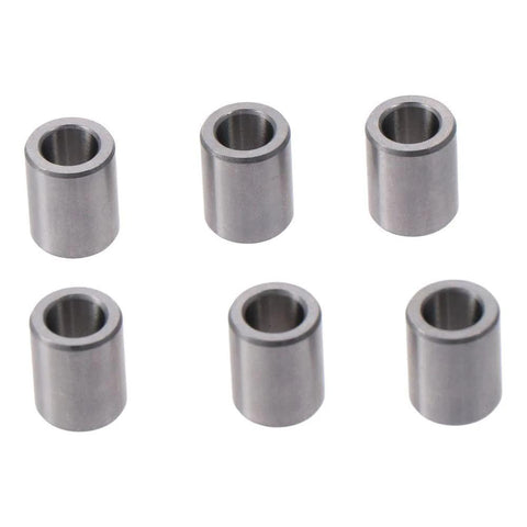 Oilless Bushing 6 Pcs Silver High Stiffness Chrome Steel Sleeve Bearings Low Noise Plain Bearings