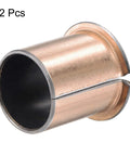 Flanged Sleeve Bearings 30mm Bore 34mm Outside Diameter 40mm Length 42mm Flange Diameter 2mm Flange Thickness Wrapped Oilless