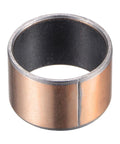 Side view of a Sleeve Bearing 20mm Bore 23mm OD 15mm Length Oilless Wrapped Bronze Sintered Bushing for industrial use.