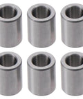 Oilless Bushing 6 Pcs Silver High Stiffness Chrome Steel Sleeve Bearings Low Noise Plain Bearings For Household Equipment 10x16x20mm