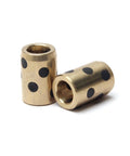 3Pcs Sleeve Bearing 6mm Bore 10mm OD 15mm Length Oilless Plain Bushings for machinery sliding parts, front view